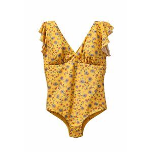 ModCloth Floral One-Piece Swimsuit 3X | V-Neck | Removable Cups | No Tummy Contr